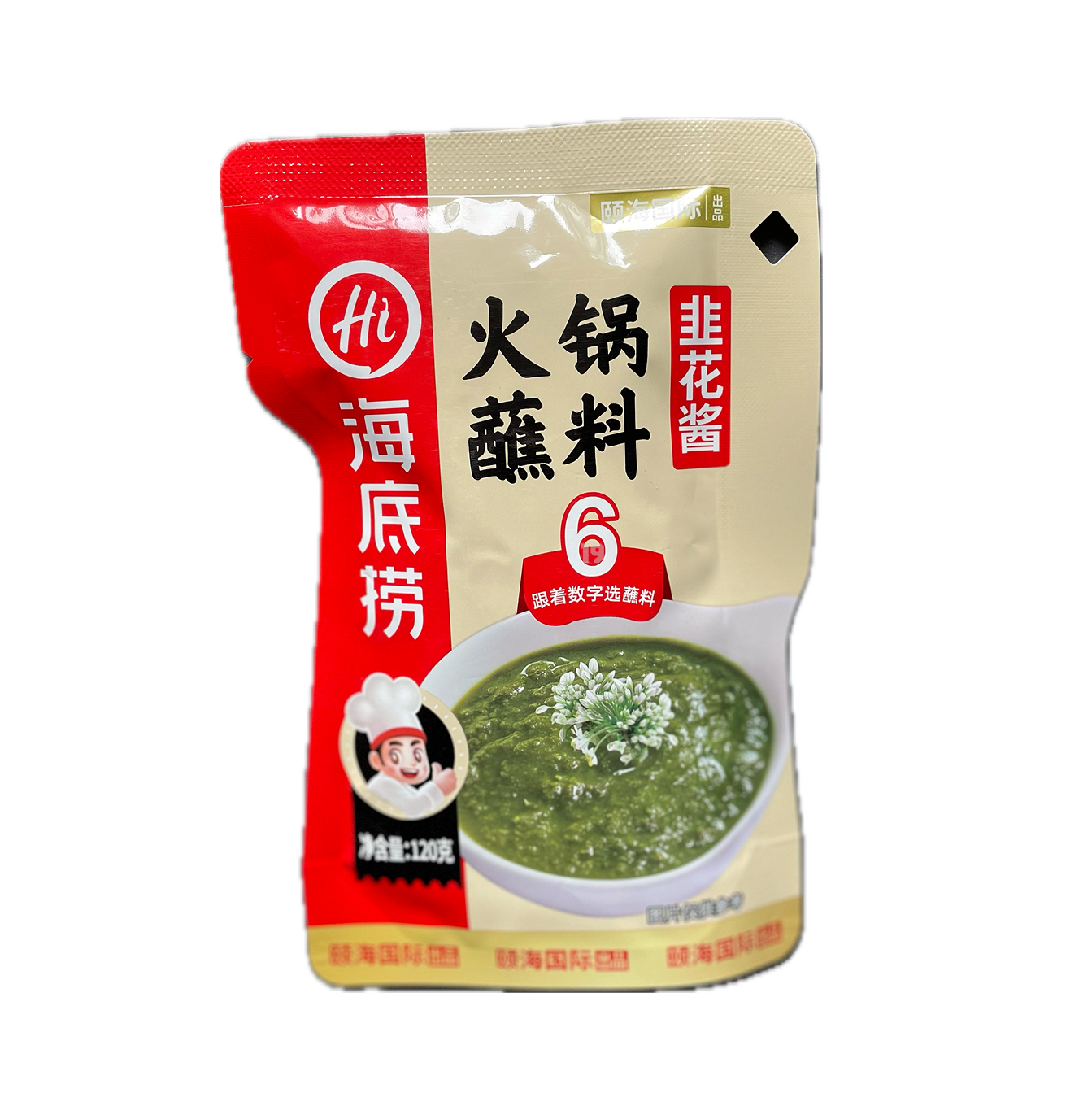 海底捞火锅蘸料 - 韭花酱 (袋装)120g