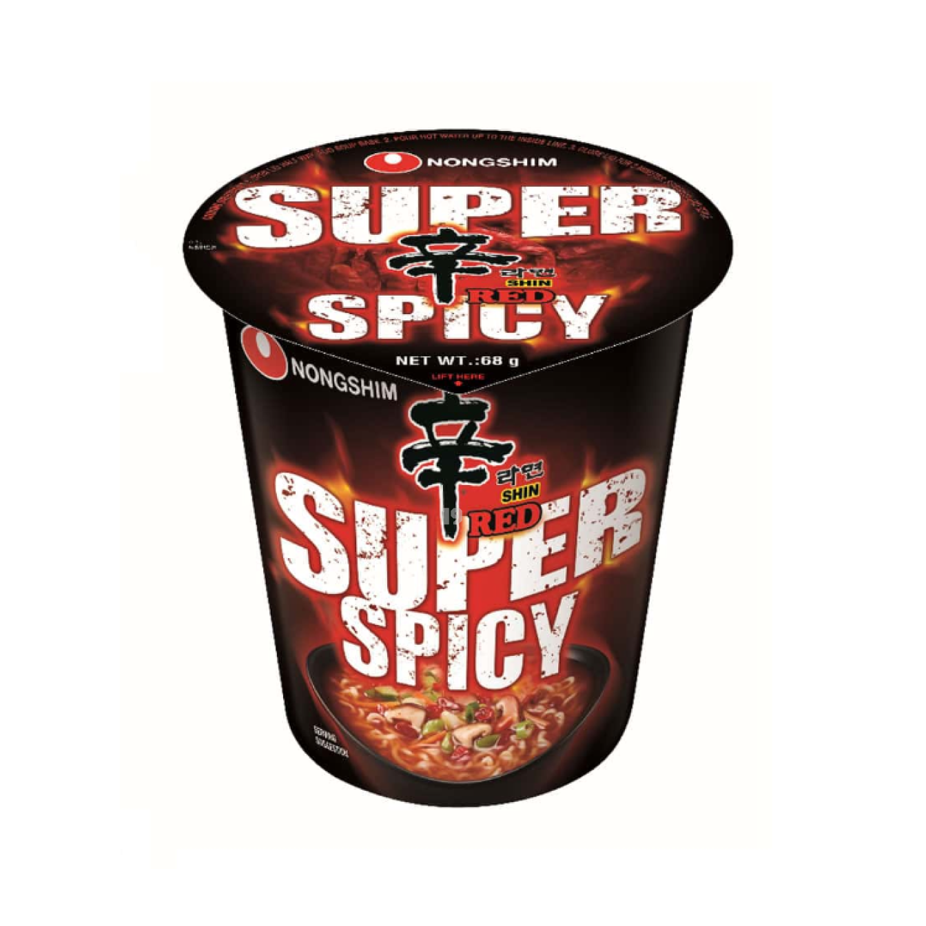 韩国 农心 辛拉面 (RED超辣) Nongshim Shin Ramyun RED (Super Spicy) 농심 신라면 레드(RED) 매우 매콤하다