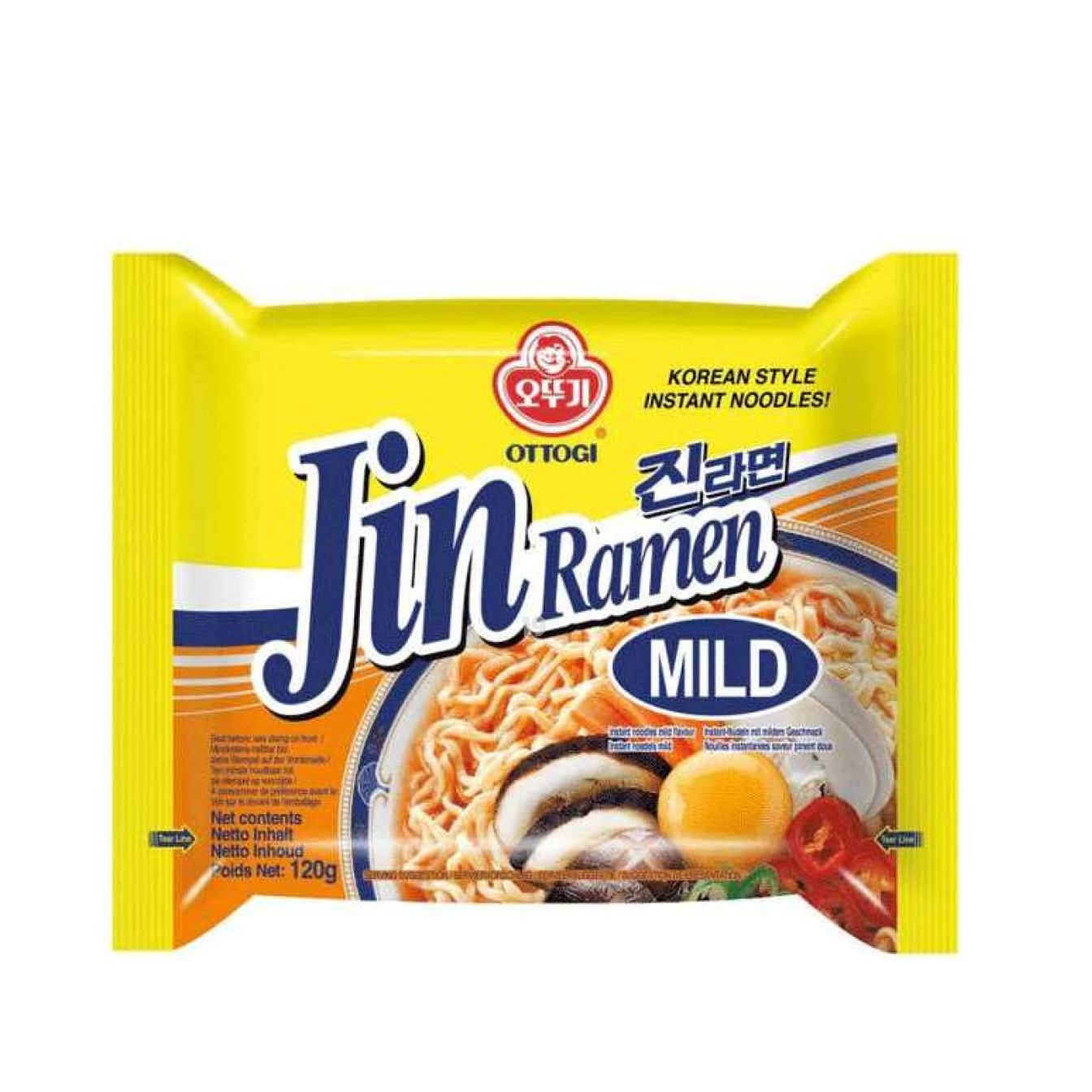 不倒翁 Jin 拉面 Ottogi Jin Ramyun 오뚜기 진라면