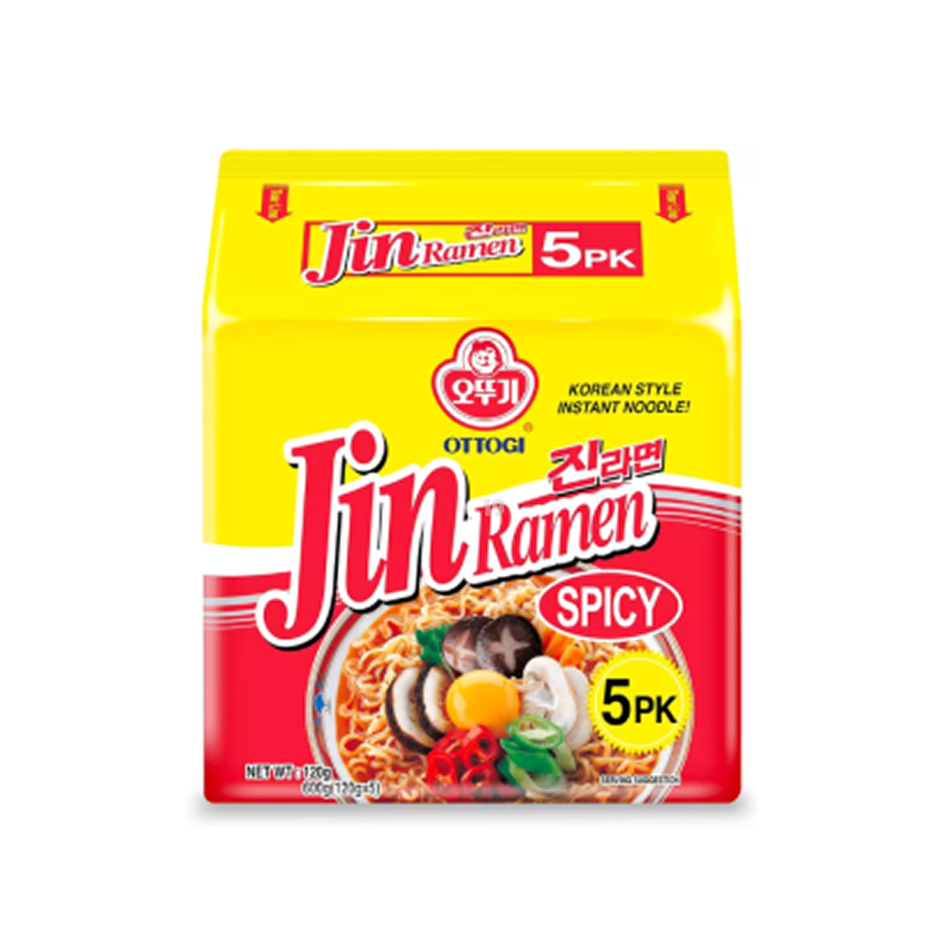 不倒翁 Jin 拉面 Ottogi Jin Ramyun 오뚜기 진라면