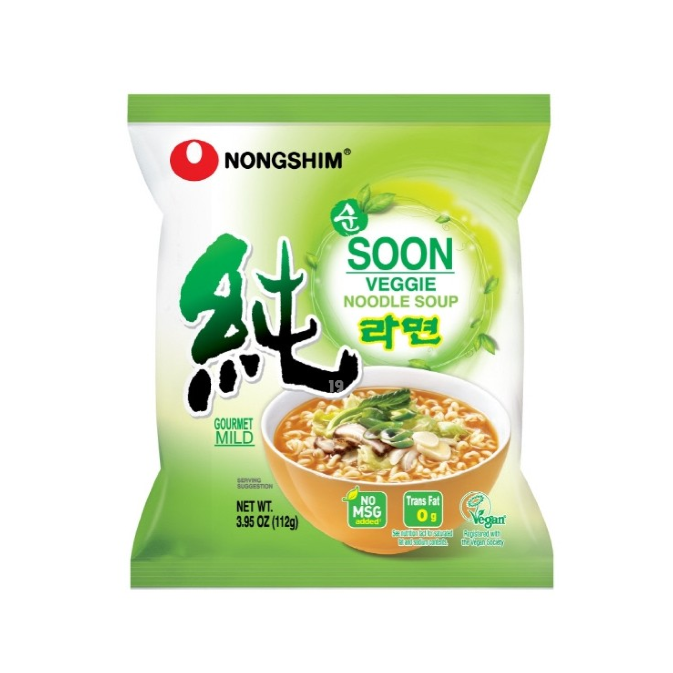 韩国 农心 蔬菜拉面 Nongshim Soon Veggie Ramyun 농심 순라면