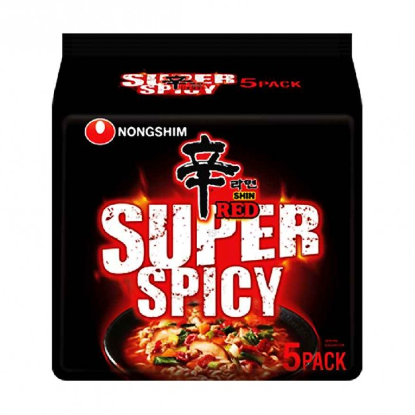 韩国 农心 辛拉面 (RED超辣) Nongshim Shin Ramyun RED (Super Spicy) 농심 신라면 레드(RED) 매우 매콤하다