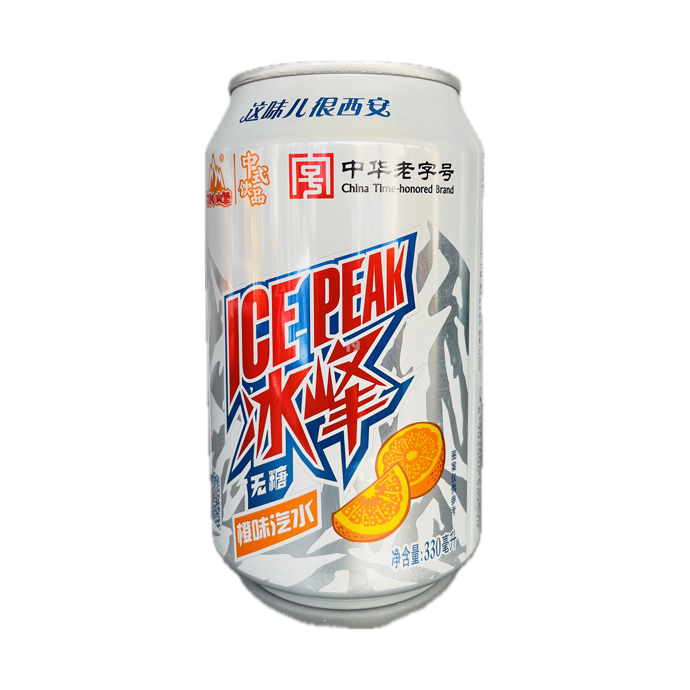 冰峰橙味汽水(无糖) 330ml