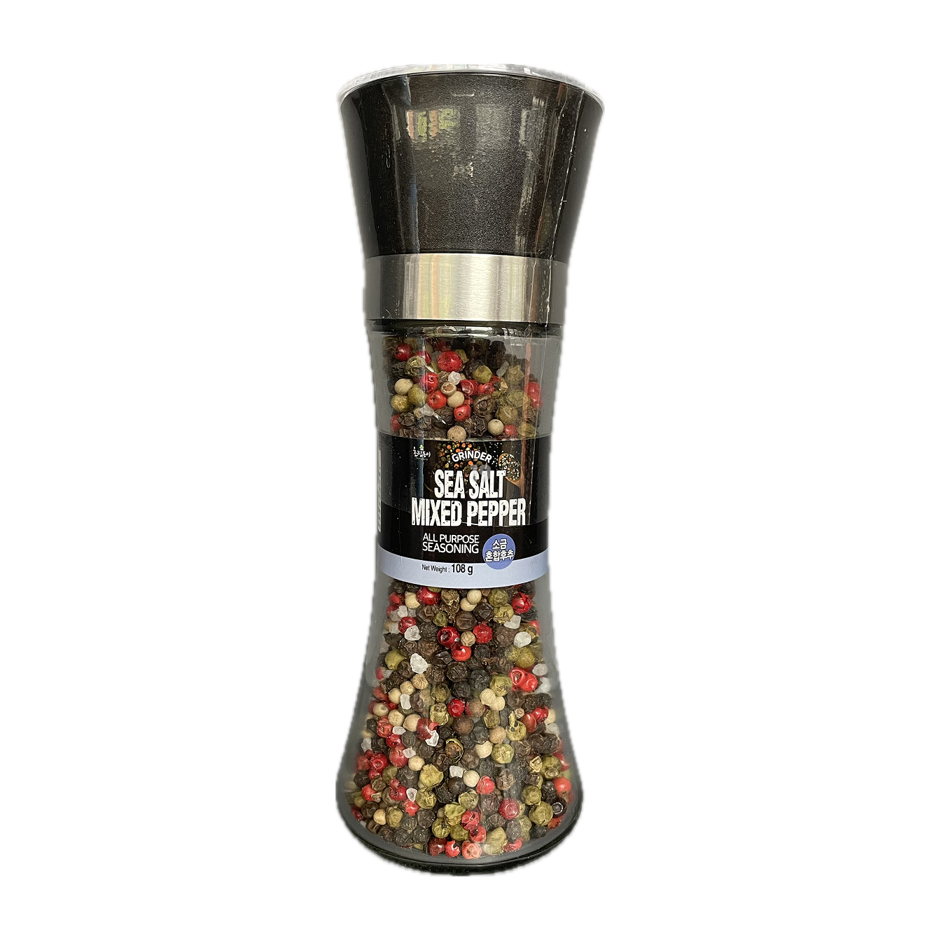 海盐黑胡椒粒(研磨瓶装)DSSea Salt & Seasonal Pepper(Grinding Bottle) 108G(초립동 소금&혼합후추(Grinding Bottle) 108G)