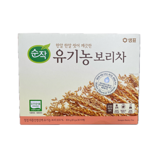 Sempio有机大麦茶 (30包/盒) Sempio Organic Barley Tea 300G(30T)(샘표 순작 유기농 보리차 300G(30T))