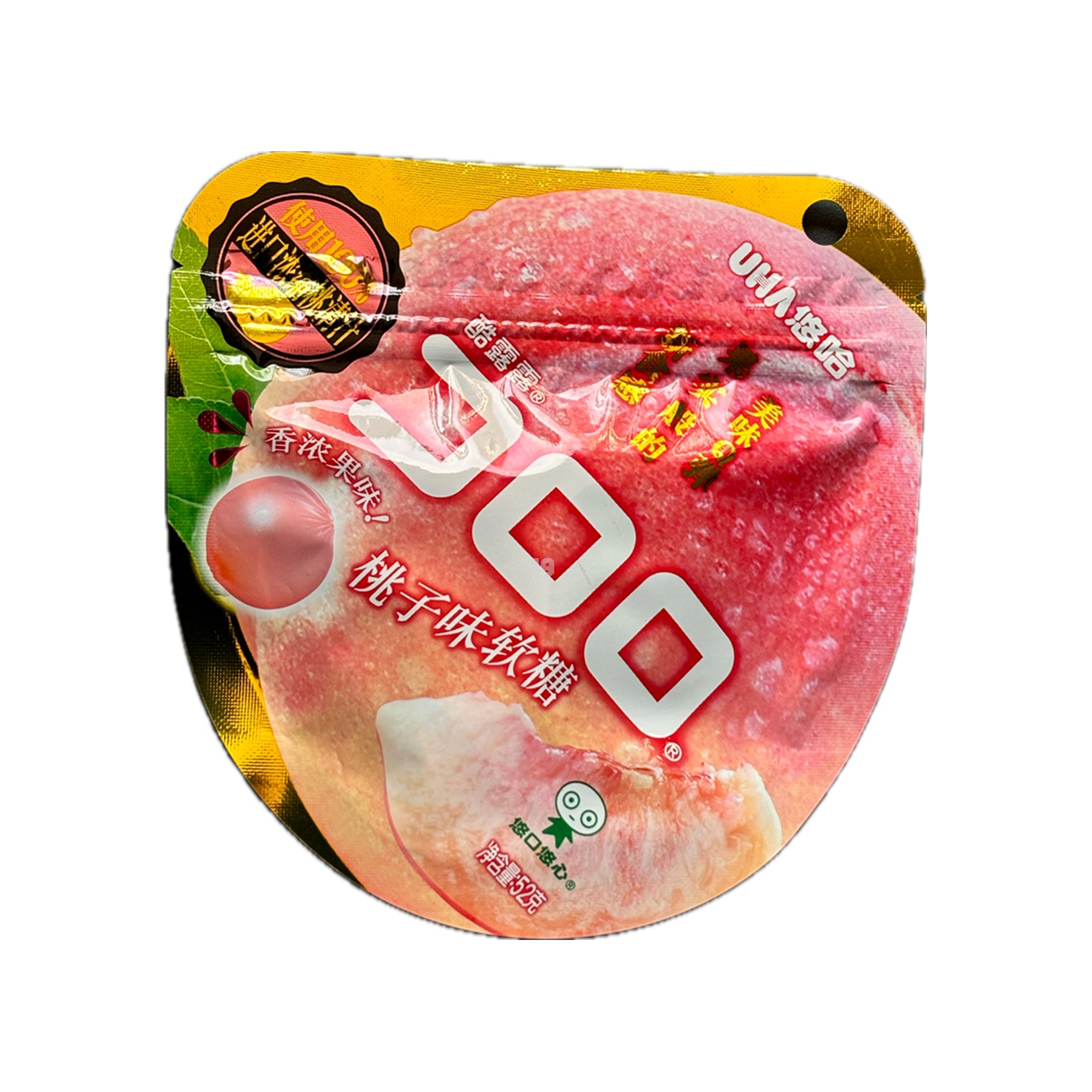 UHA Gummy Candy Peach 52g