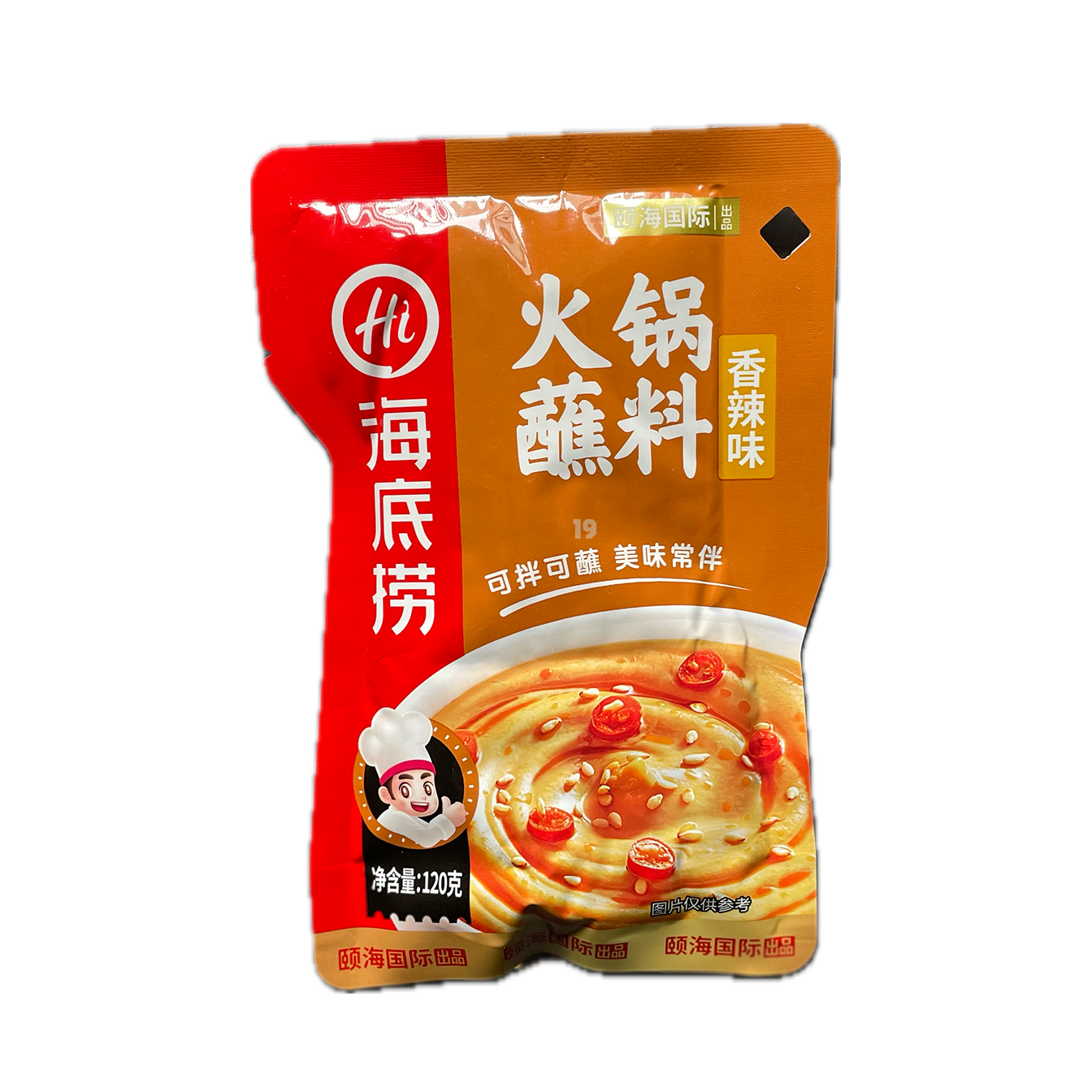 海底捞火锅蘸料 - 香辣味（袋装）120g