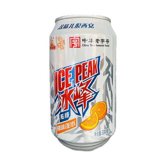 冰峰橙味汽水(无糖) 330ml
