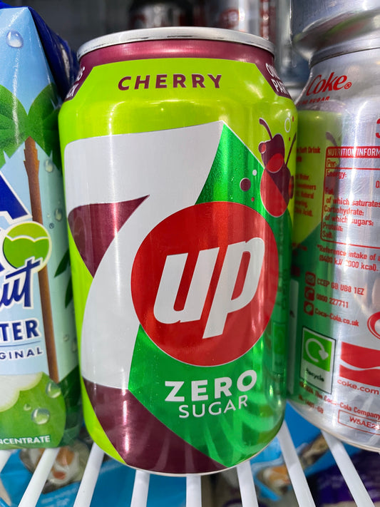 七喜 樱桃无糖 7up Cherry 0sugar  330ml